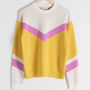 & Other Stories Chevron Sweater